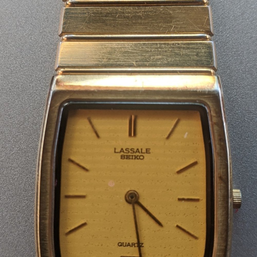 Lassale by Seiko Gold Tone Stainless Steel 7759